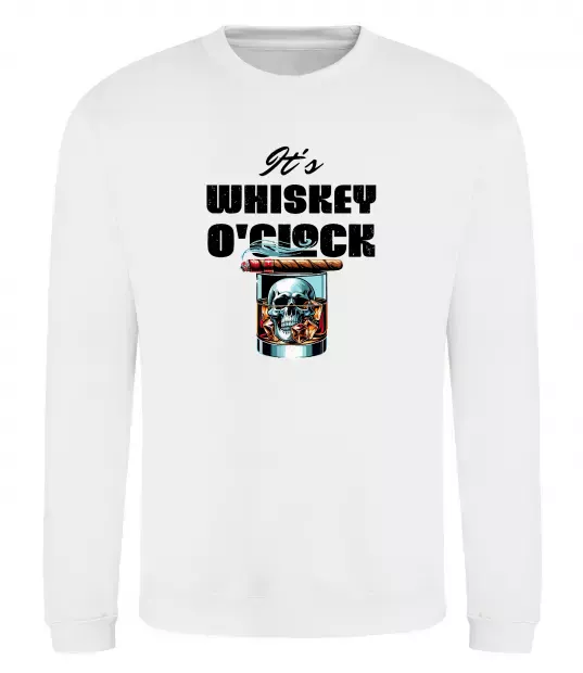 Світшот Whiskey o`clock Білий фото