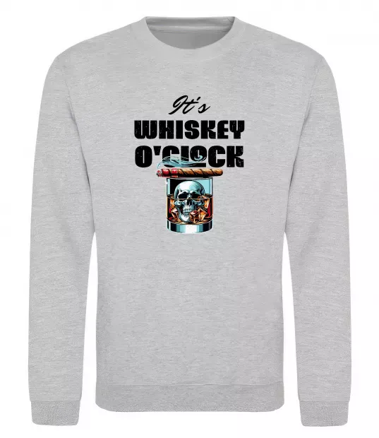 Світшот Whiskey o`clock Сірий меланж фото