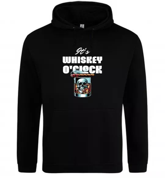 Чоловіча толстовка (худі) Whiskey o`clock Чорний фото