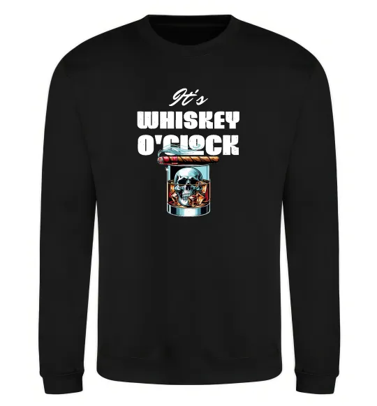 Свитшот Whiskey o`clock Черный фото