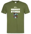 Чоловіча футболка Whiskey o`clock Оливковий фото