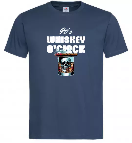 Чоловіча футболка Whiskey o`clock Темно-синій фото