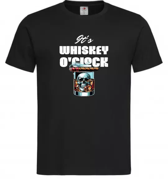Чоловіча футболка Whiskey o`clock Чорний фото