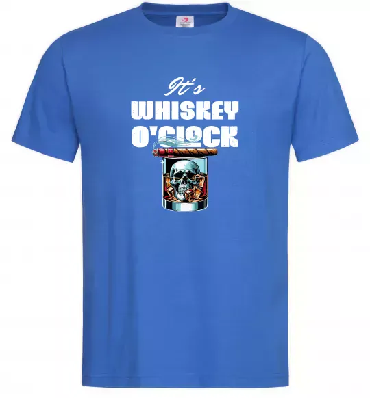 Чоловіча футболка Whiskey o`clock Яскраво-синій фото