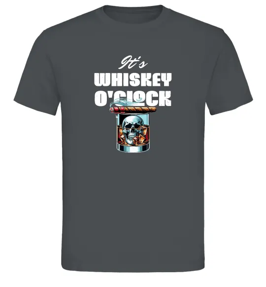 Чоловіча футболка Whiskey o`clock Графіт фото