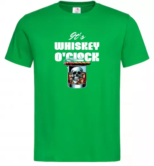 Чоловіча футболка Whiskey o`clock Зелений фото