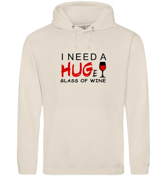 Мужская толстовка (худи) Huge glass of wine Таш фото
