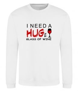 Світшот Huge glass of wine