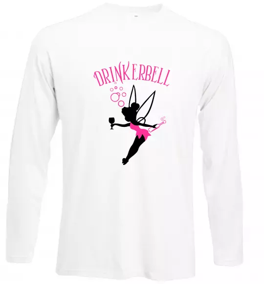 Лонгслив Drinkerbell Белый фото