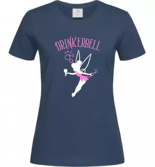 Женская футболка Drinkerbell Темно-синий фото