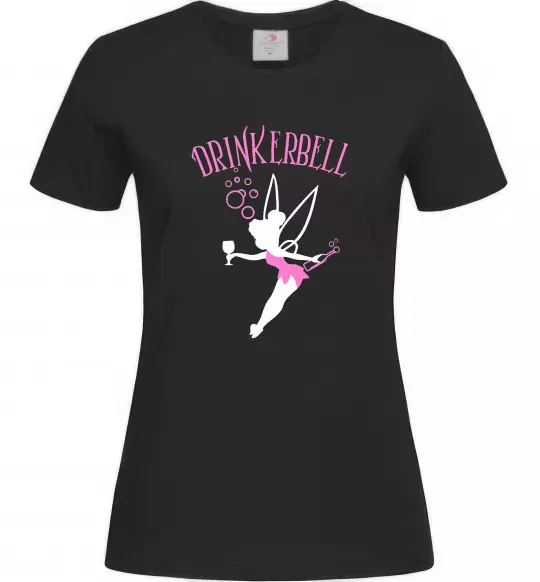 Женская футболка Drinkerbell Черный фото