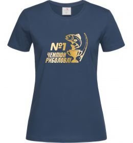 Жіноча футболка Чемпіон риболовлі Жіноча футболка Чемпіон риболовлі