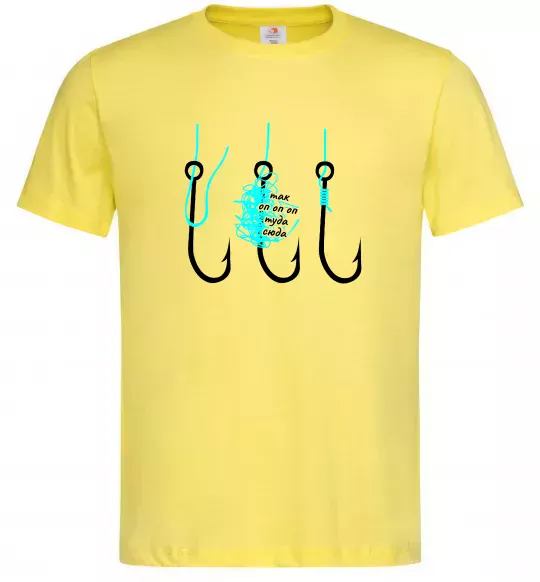 Чоловіча футболка Схема вузла на гачок Лимонний фото