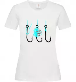 Жіноча футболка Схема вузла на гачок Білий фото