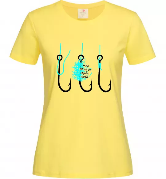 Жіноча футболка Схема вузла на гачок Лимонний фото