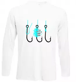 Лонгслів Схема вузла на гачок Білий фото