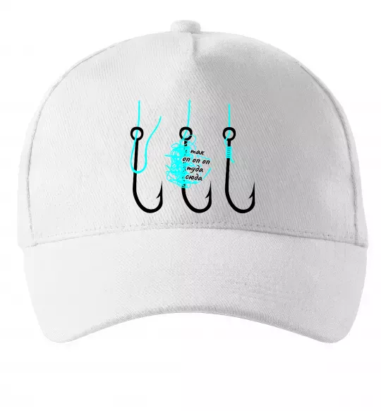 Кепка Схема вузла на гачок Белый фото