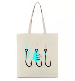 Эко-сумка Схема вузла на гачок Бежевый фото