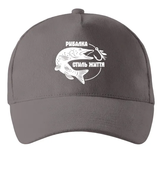 Кепка Рибалка стиль життя Сірий фото