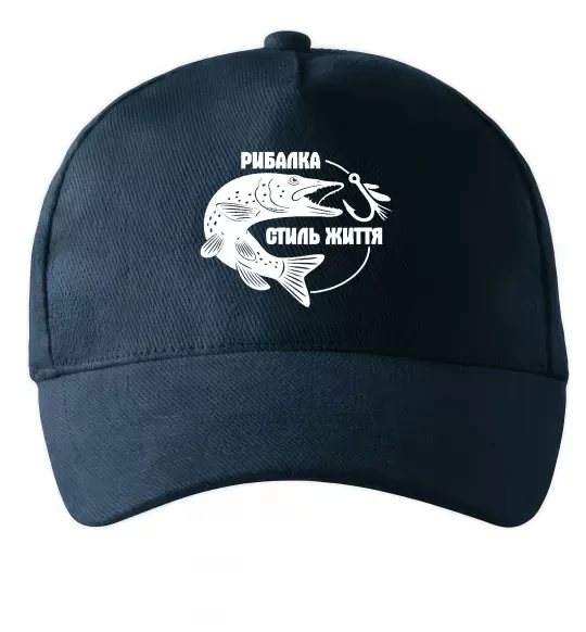 Кепка Рибалка стиль життя Темно-синий фото