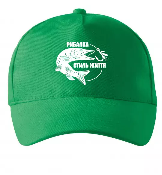 Кепка Рибалка стиль життя Зеленый фото
