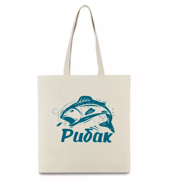 Еко-сумка Рибак Бежевий фото