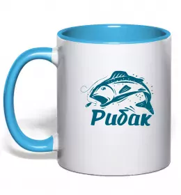 Чашка с цветной ручкой