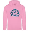 Женская толстовка (худи) Рибак Розовый фото
