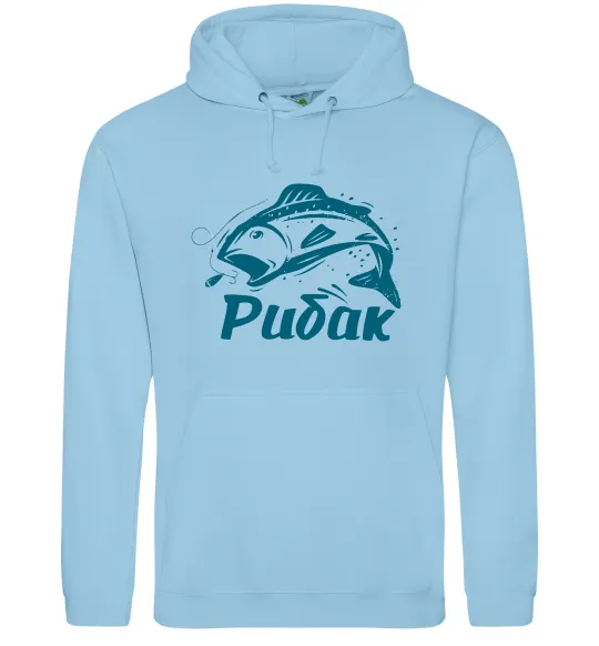 Женская толстовка (худи) Рибак Голубой фото