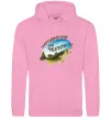 Жіноча толстовка (худі) Народжений щоб рибалити Рожевий фото