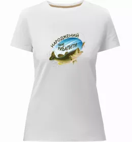 Жіноча преміум футболка Енциклопедія рибалки Білий фото Жіноча преміум футболка Енциклопедія рибалки Білий фото