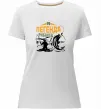 Жіноча преміум футболка Легенда рибаків Білий фото