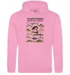 Женская толстовка (худи) Енциклопедія рибалки Розовый фото