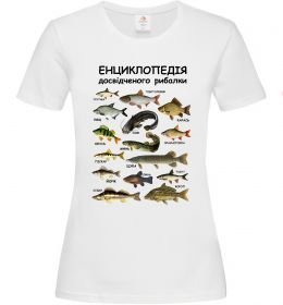 Женская футболка Енциклопедія рибалки Женская футболка Енциклопедія рибалки