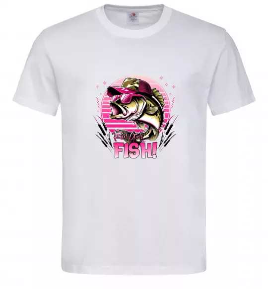 Чоловіча футболка Girls fish Білий фото