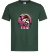 Чоловіча футболка Girls fish Темно-зелений фото