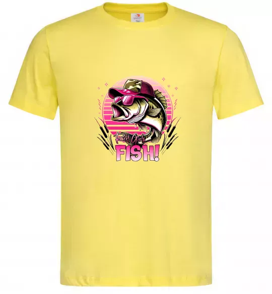 Чоловіча футболка Girls fish Лимонний фото
