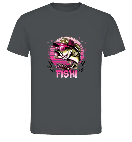 Чоловіча футболка Girls fish Графіт фото