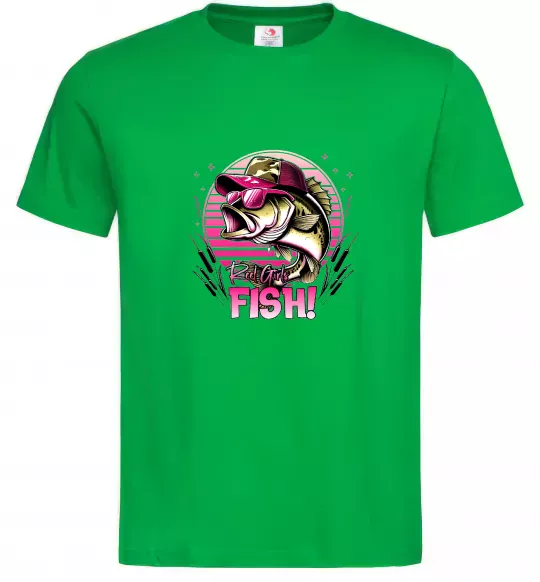 Чоловіча футболка Girls fish Зелений фото