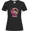 Жіноча футболка Girls fish Чорний фото