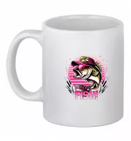 Чашка керамічна Girls fish Білий фото