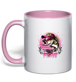 Чашка с цветной ручкой Girls fish