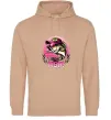 Женская толстовка (худи) Girls fish Песочный фото