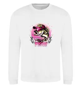 Свитшот Girls fish Белый фото