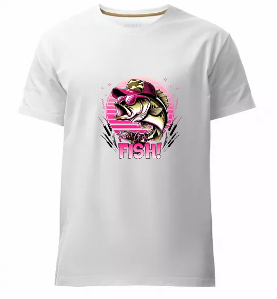 Чоловіча преміум футболка Girls fish Білий фото