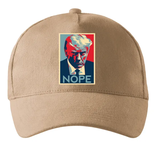 Кепка Trump Nope Песочный фото