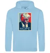 Чоловіча толстовка (худі) Trump Nope Блакитний фото