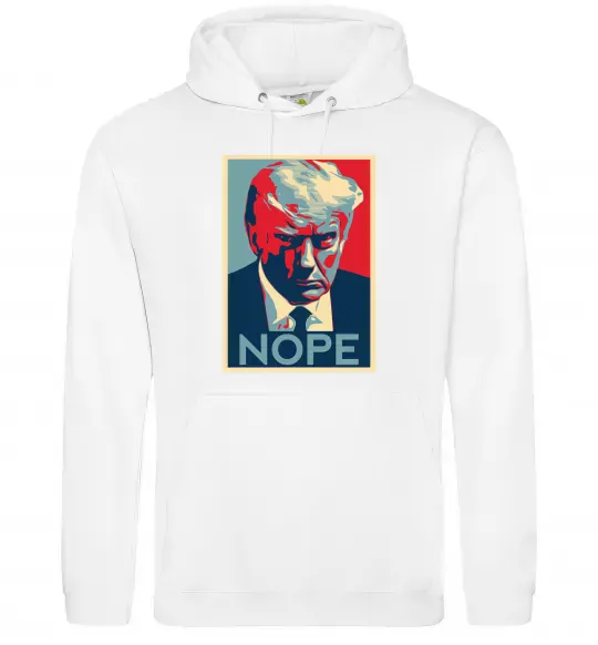Женская толстовка (худи) Trump Nope Белый фото