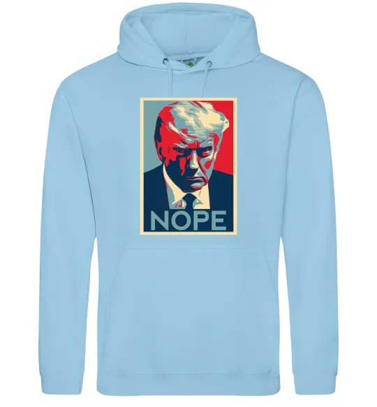 Жіноча толстовка (худі) Trump Nope Блакитний фото