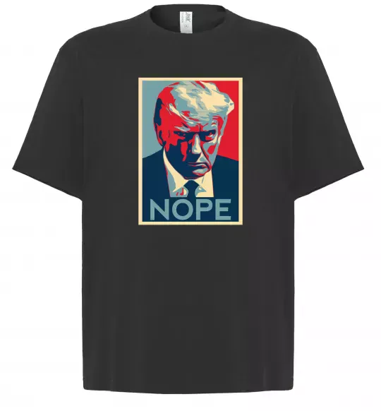 Футболка Оверсайз Trump Nope Черный фото